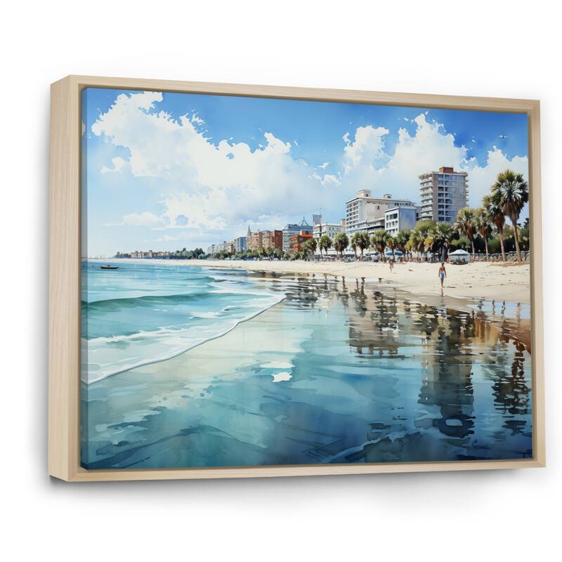 Designart "Myrtle Beach South III" Nautical & Beach Framed Wall Art